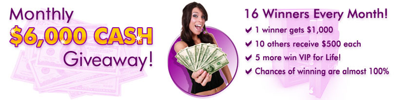 $6,000 Cash Giveaway Contest
