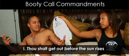 BootyCall Commandments